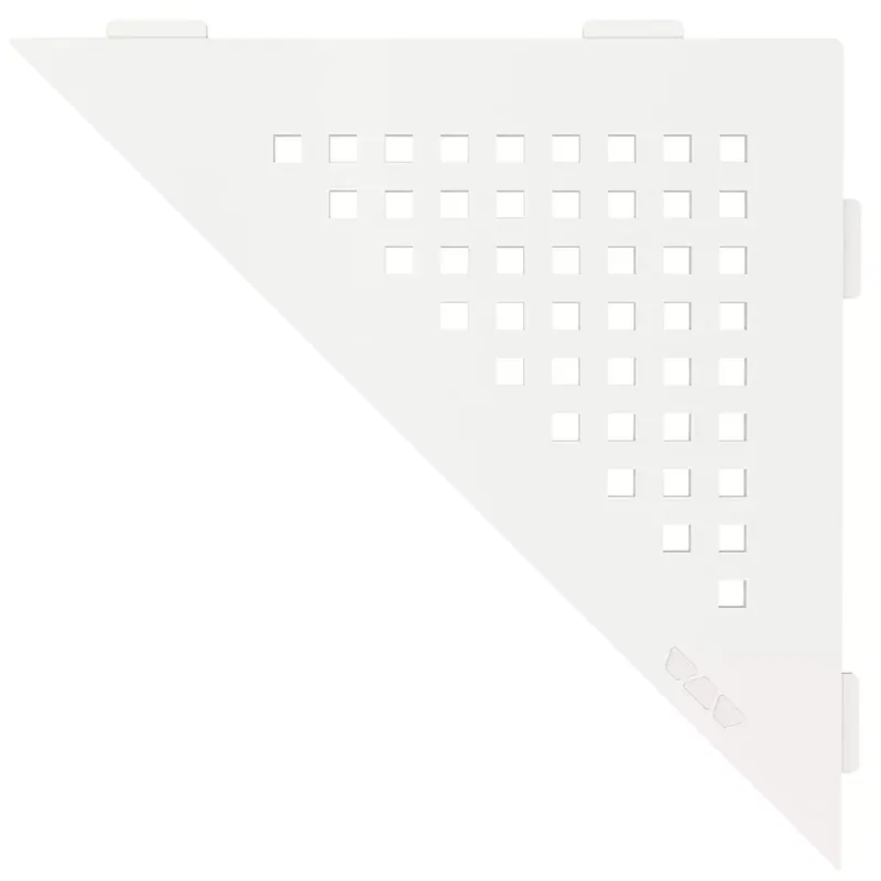 Fali polc zuhanypolc Schlüter háromszög 21x21cm négyzet fehér Csak ma