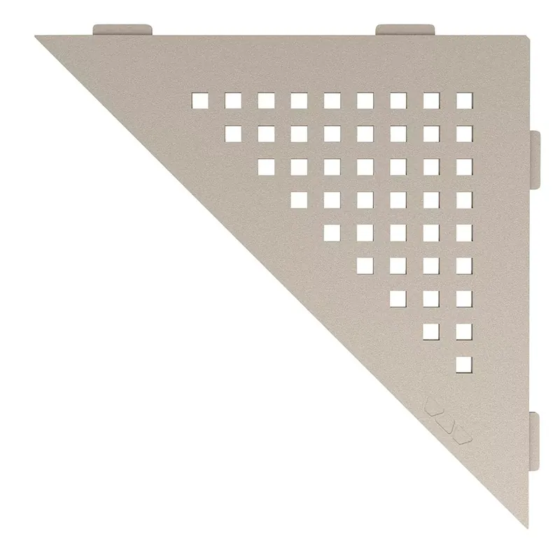 Fali polc zuhanypolc Schlüter háromszög 21x21cm Négyzet Krém Csak ma