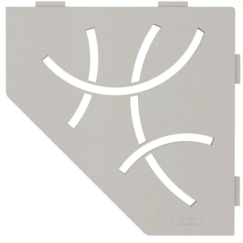 Fali polc zuhanypolc Schlüter 5eck 19,5x19,5cm Curve Beige Kedvezmény