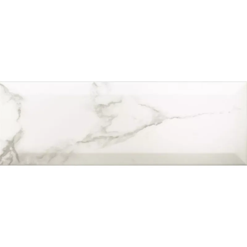 Olcsó Metro Fali Csempe Girona Márvány Megjelenés Fazetta Fehér Deres 10x30cm