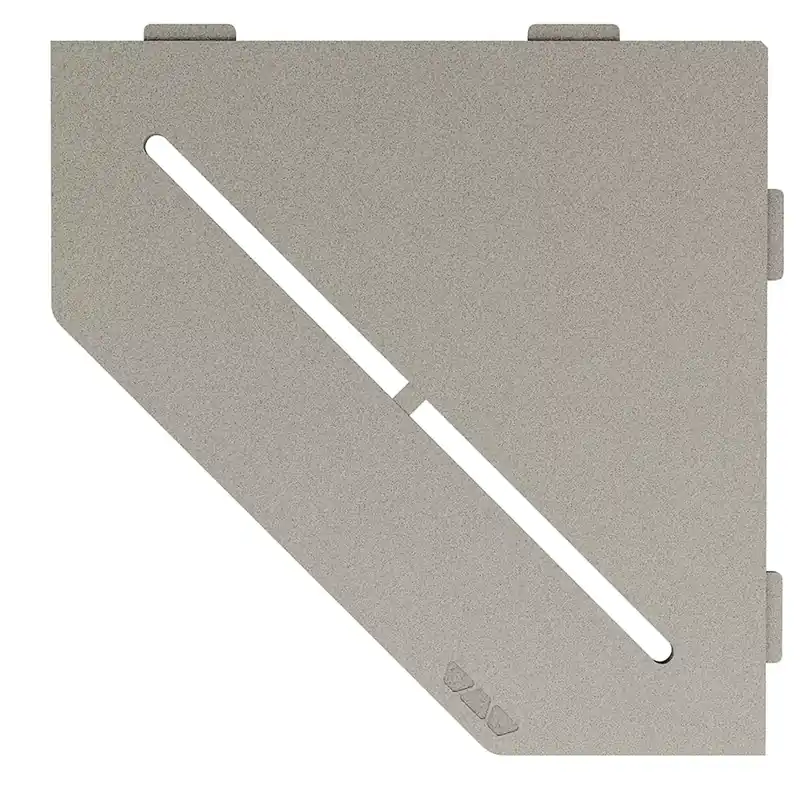 Fali polc zuhanypolc Schlüter 5 sarkos 19,5x19,5 cm tiszta szürke Szuper akció