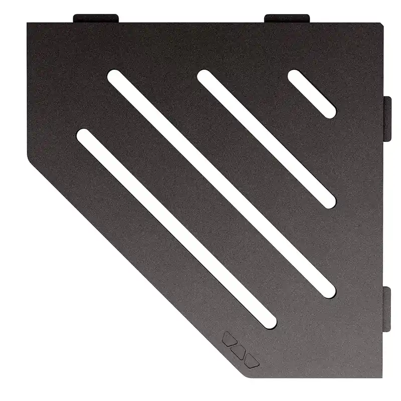 Fali polc zuhanypolc Schlüter 5 sarkos 19,5x19,5 cm Wave Antracit Biztonságos fizetés