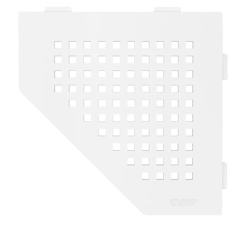 Fali polc zuhanypolc Schlüter 5eck 19,5x19,5 cm négyzet fehér Biztonságos fizetés