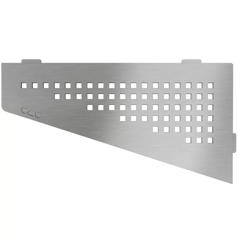 Biztonságos fizetés Fali polc zuhanypolc Schlüter négyzet 15,4x29,5cm szögletes ezüst