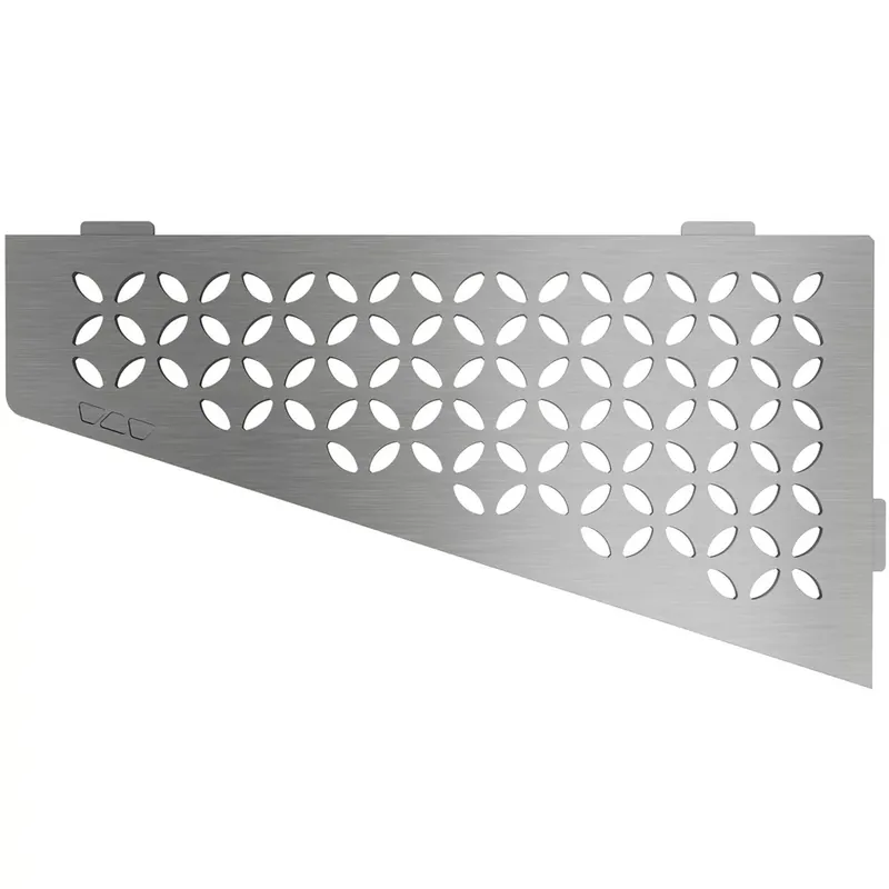 Expressz kézbesítés Fali polc zuhanypolc Schlüter square 15,4x29,5cm virágos ezüst