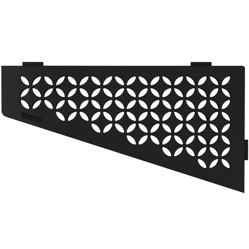 Szuper ajánlat Fali polc zuhanypolc Schlüter négyzet 15,4x29,5 cm Virágos Grafit