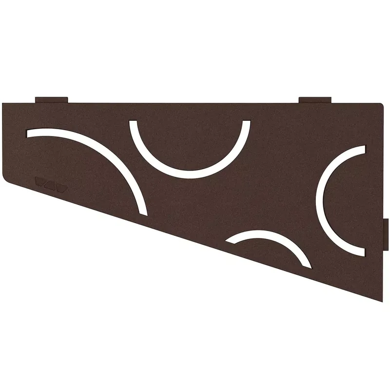 Ajánlat Fali polc zuhanypolc Schlüter négyzet 15,4x29,5 cm íves bronz