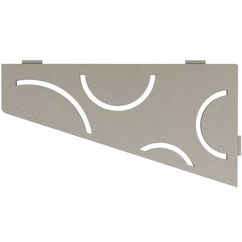 Fali polc zuhanypolc Schlüter square 15,4x29,5cm Curve szürke Olcsóbb