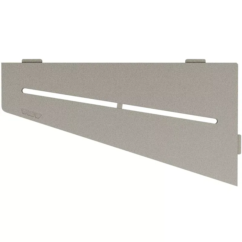 Fali polc zuhanypolc Schlüter square 15,4x29,5cm tiszta szürke Gyors kiszállítás