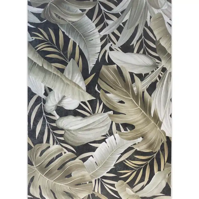 Minta Fali Csempe Honolulu Floral 60x120cm Fekete Akció