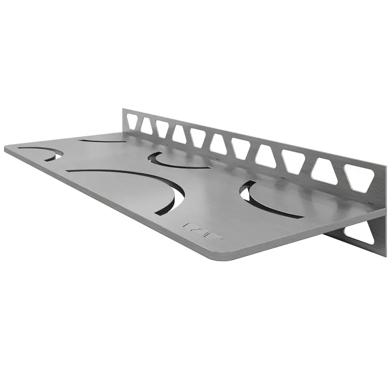 Vásárlói kedvenc Zuhanypolc fali polc Schlüter téglalap 30x11,5cm Curve ezüst