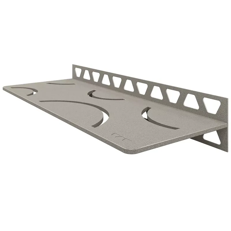 Zuhanypolc fali polc Schlüter téglalap 30x11,5cm Curve szürke Vásárlói kedvenc