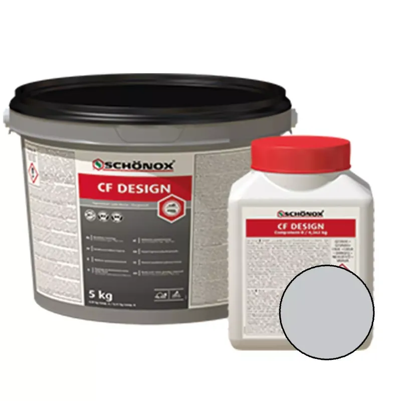 Fuga Schönox CF Design Epoxy Resin Colorfuge Ezüstszürke 5 kg Prémium