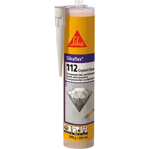 Biztonságos vásárlás Ragasztó és tömítőanyag Sikaflex-112 Crystal Clear Transparent