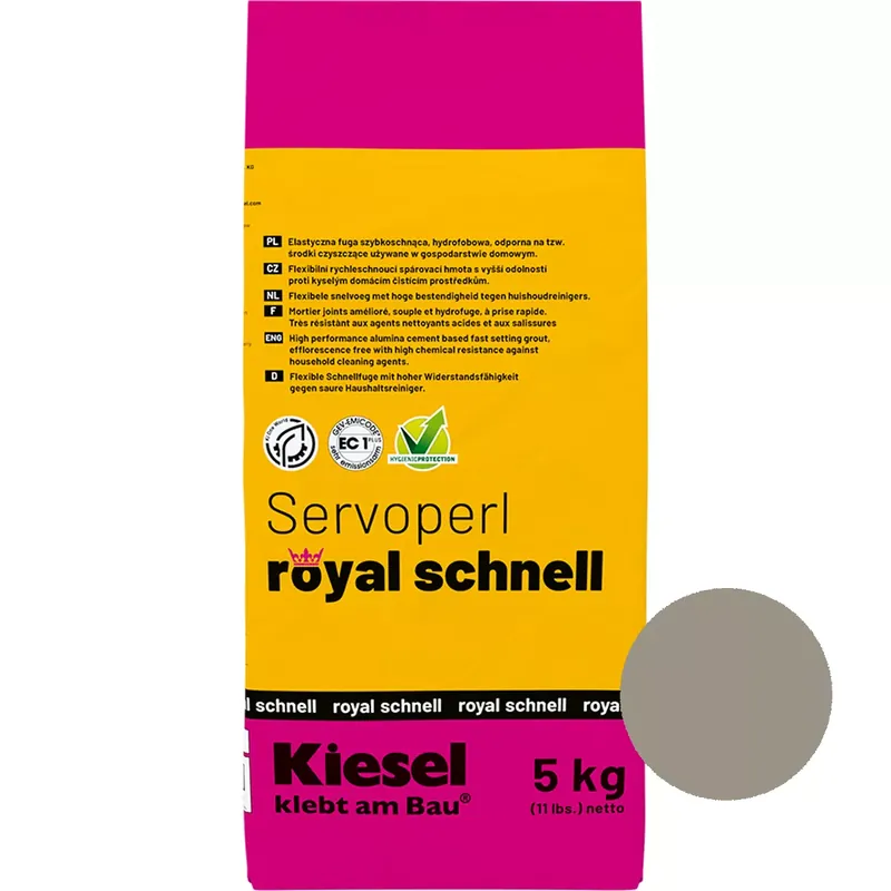 Kedvezmény Fugakeverék Servoperl Royal Quick Stone Grey 5 kg