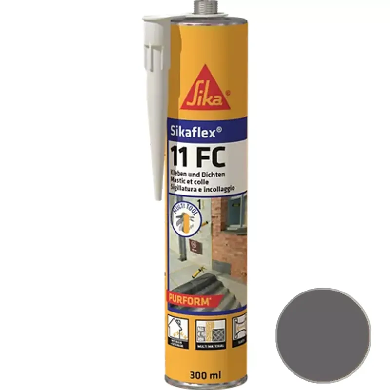 Legjobb ár Elasztikus ragasztó és tömítőanyag Sikaflex-11 FC Purform betonszürke 300 ml
