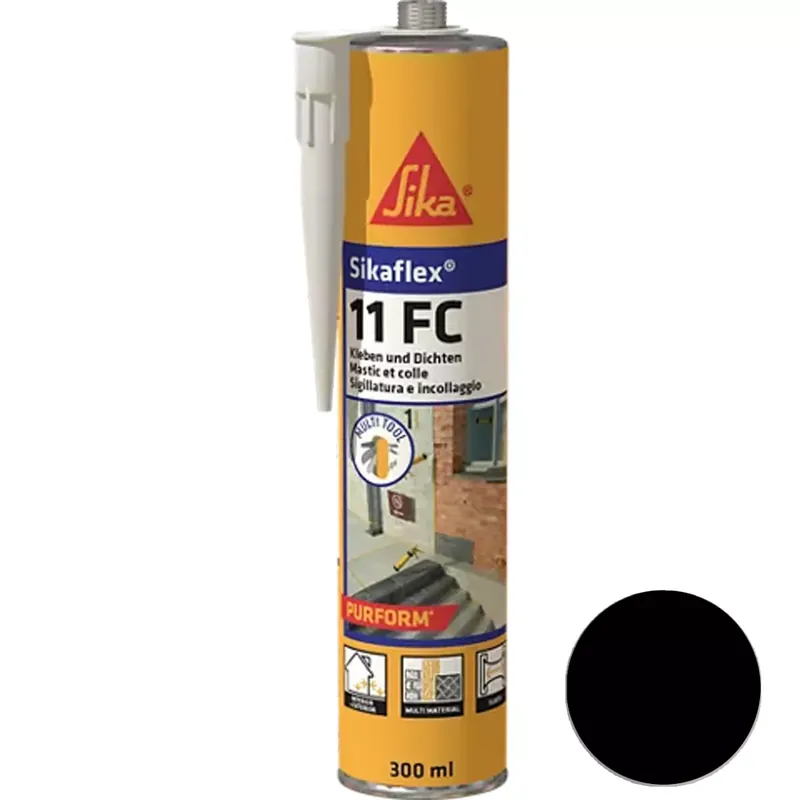 Rugalmas ragasztó és tömítőanyag Sikaflex-11 FC Purform Black 300 ml Csak ma