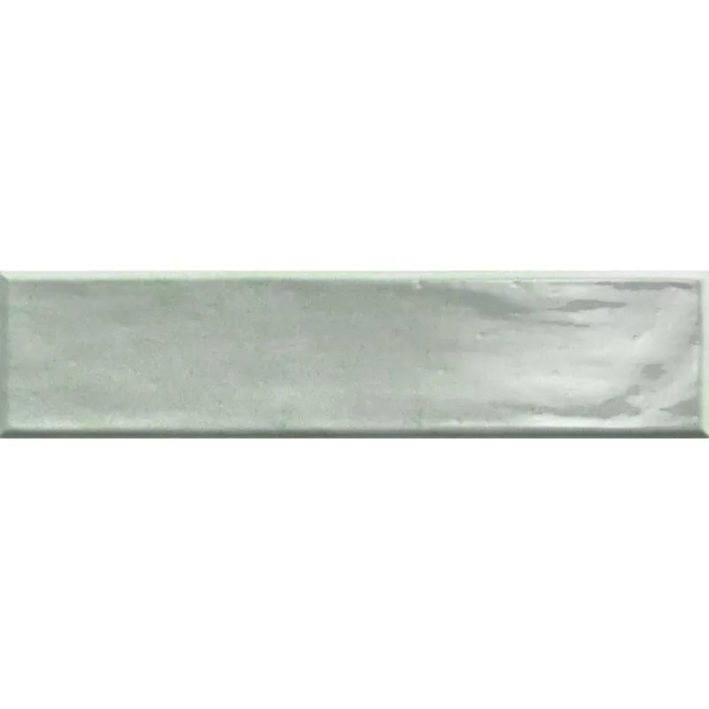 Végkiárusítás Minta Fali Csempe Tropea Csillogó Hullámos Zöld 7,5x30cm