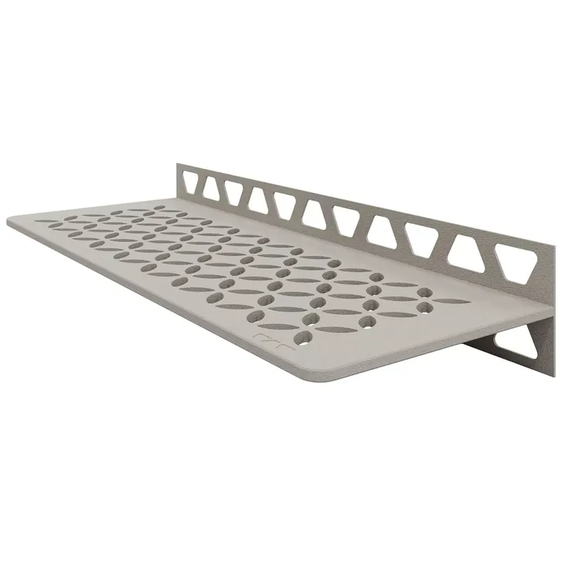 Zuhanypolc fali polc Schlüter téglalap 30x11,5cm virágos bézs Biztonságos fizetés