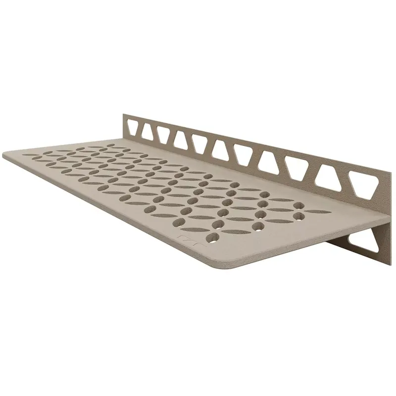 Expressz kézbesítés Zuhanypolc fali polc Schlüter téglalap 30x11,5cm Virágos krém
