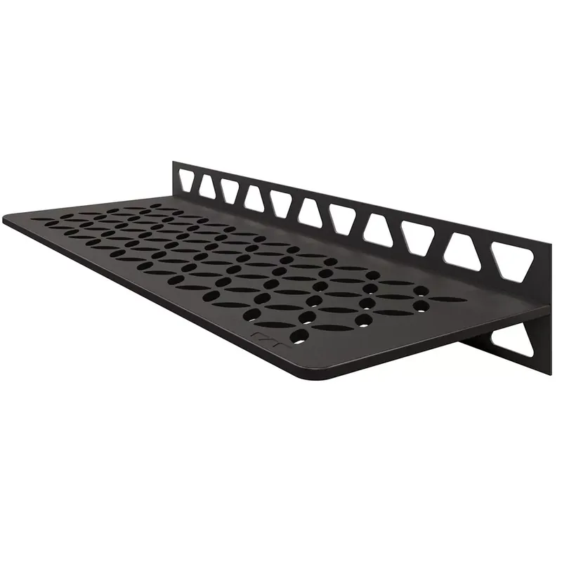 Vedd meg most Zuhanypolc fali polc Schlüter téglalap 30x11,5cm virágos antracit