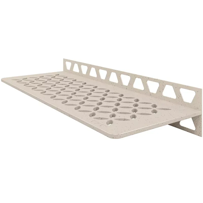 Zuhanypolc fali polc Schlüter téglalap 30x11,5cm virágos elefántcsont Szuper akció