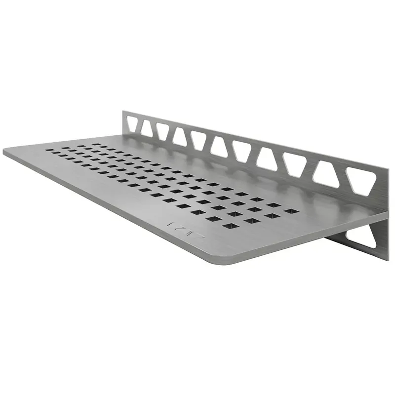 Zuhanypolc fali polc Schlüter téglalap 30x11,5cm négyzet ezüst Csak ma