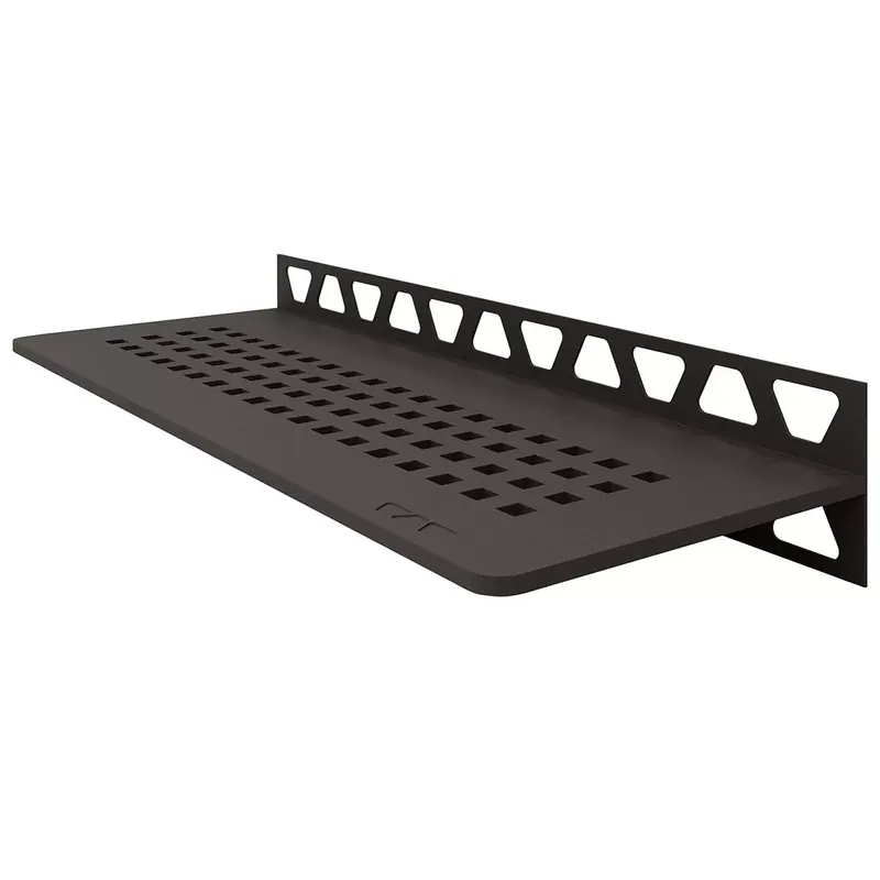 Zuhanypolc fali polc Schlüter téglalap 30x11,5cm szögletes antracit Legnépszerűbb