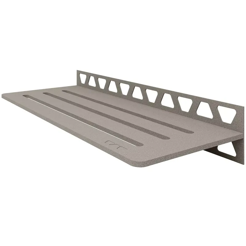 Biztonságos fizetés Zuhanypolc fali polc Schlüter téglalap 30x11,5cm hullámszürke