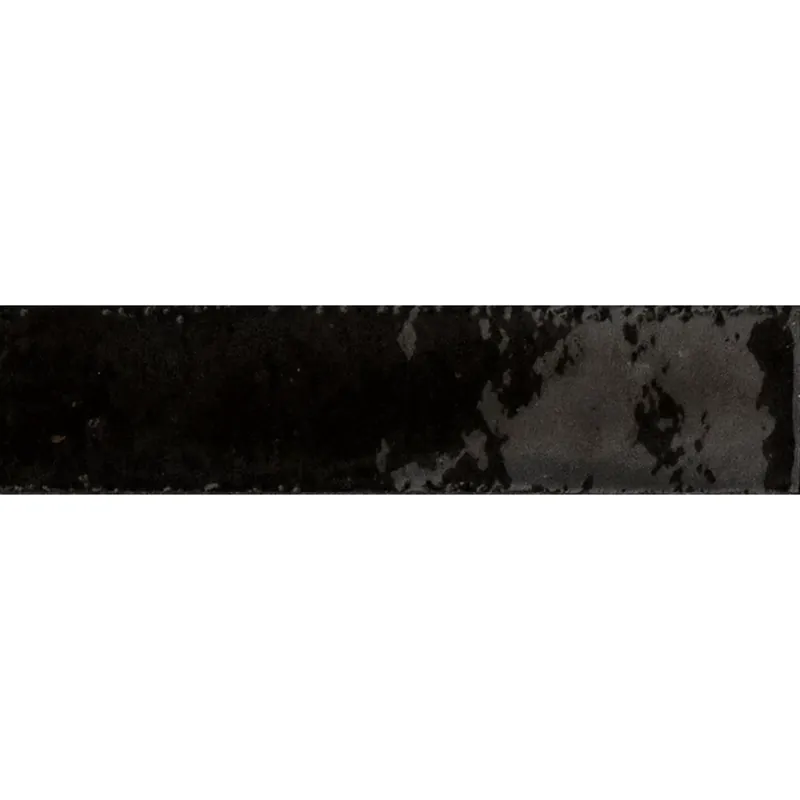 Szuper ajánlat Fali Csempe Laguna Csillogó Hullámos Fekete 6x24cm