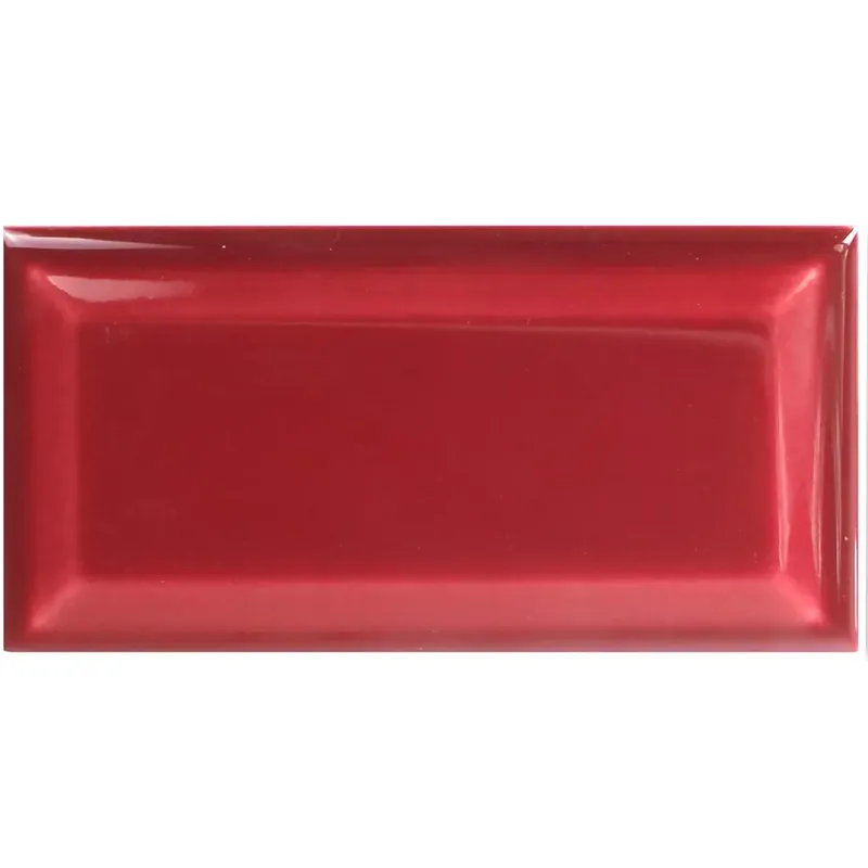 Akciós ár Metro Fali Csempe Granato Bordeaux Csillogó Fazetta 7,5x15cm