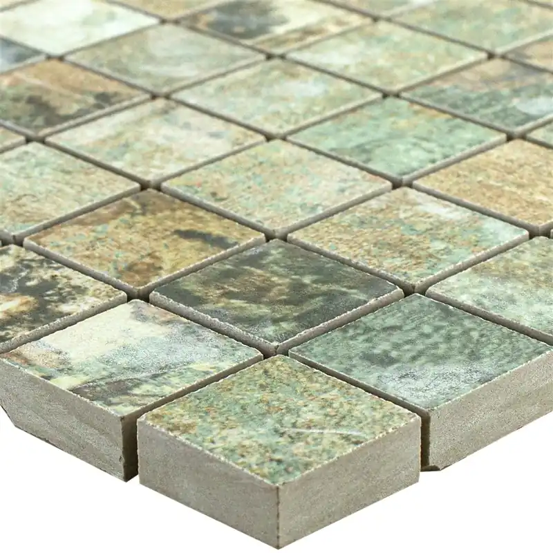 Kerámia Mozaik Csempék Moonlight Barna Zöld 25x25mm Rendeld meg most