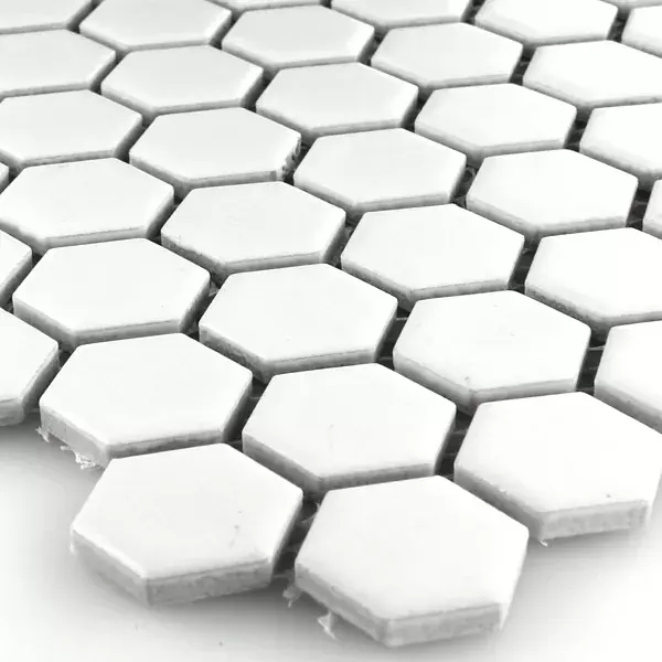 Minta tól től Mozaik Csempe Fazekasság Hatszög Fehér Deres H23 Vedd meg online