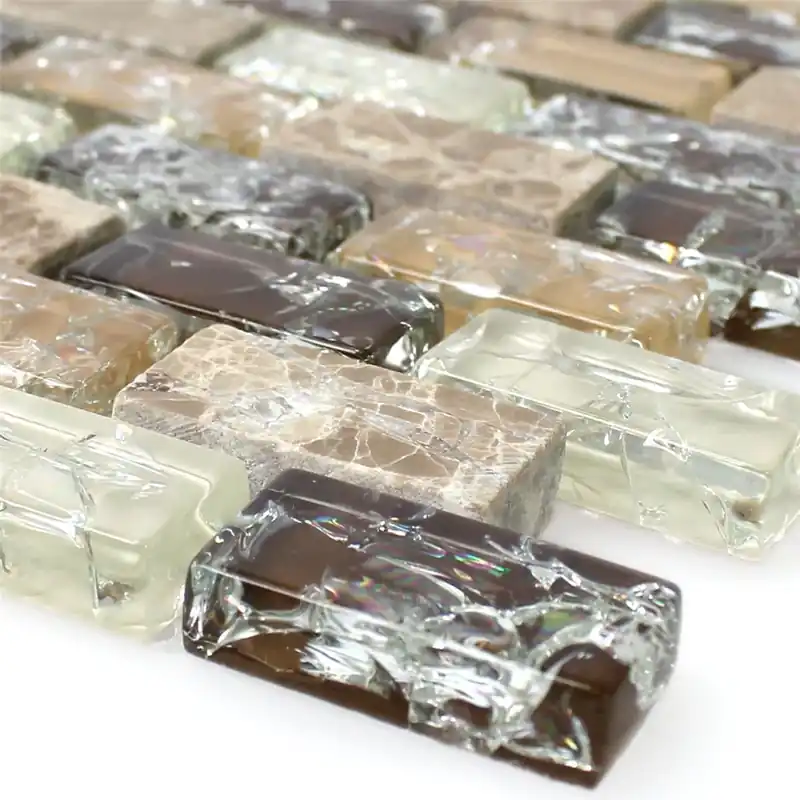 Árengedmény Minta tól től Üvegmozaik Természetes Kő Törött Üveg Bricks Emperador