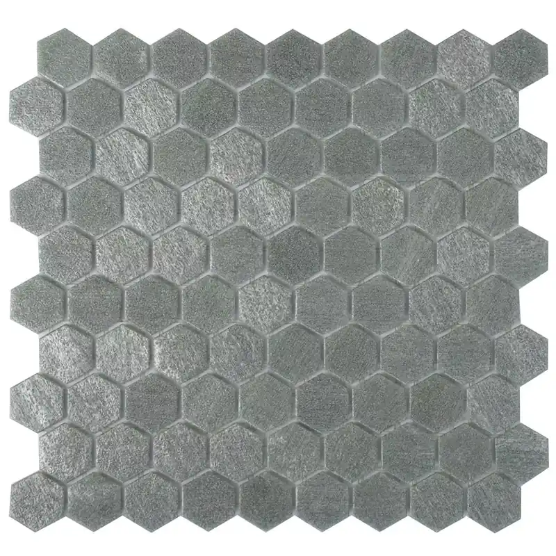 Üvegmozaik Csempék Trend-Vi Hexagonal 2102 Világos Szürke Szuper ajánlat