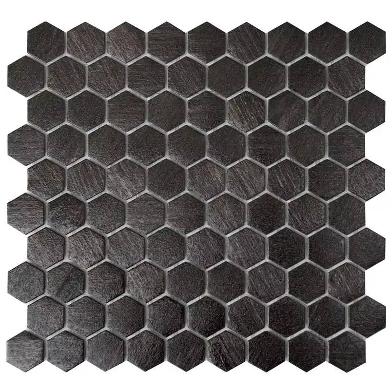 Akció Üvegmozaik Csempék Trend-Vi Hexagonal 2104 Antracit