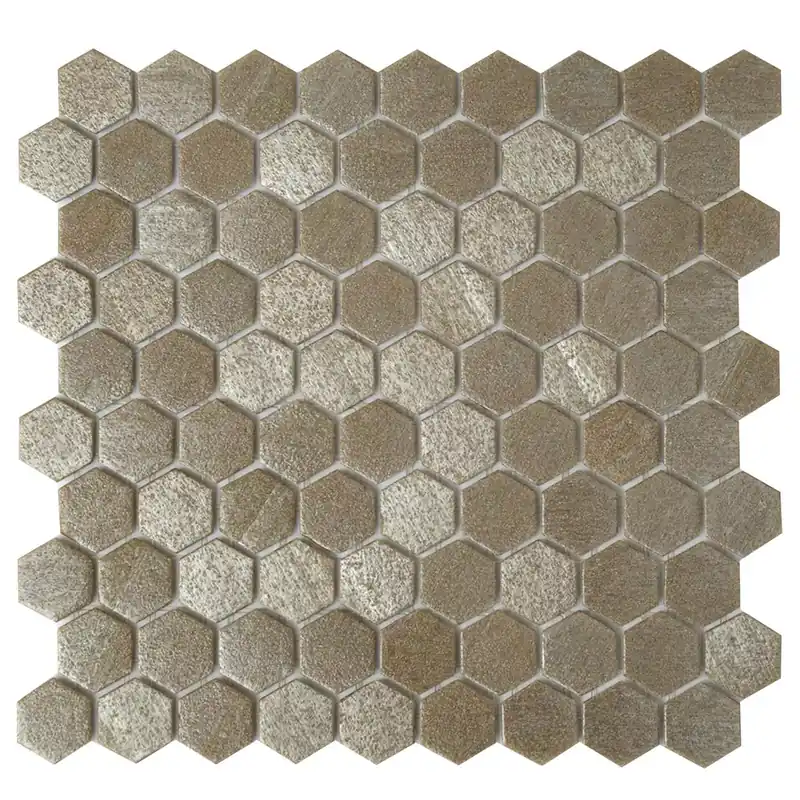 Üvegmozaik Csempék Trend-Vi Hexagonal 2120 Világos Barna Bestseller