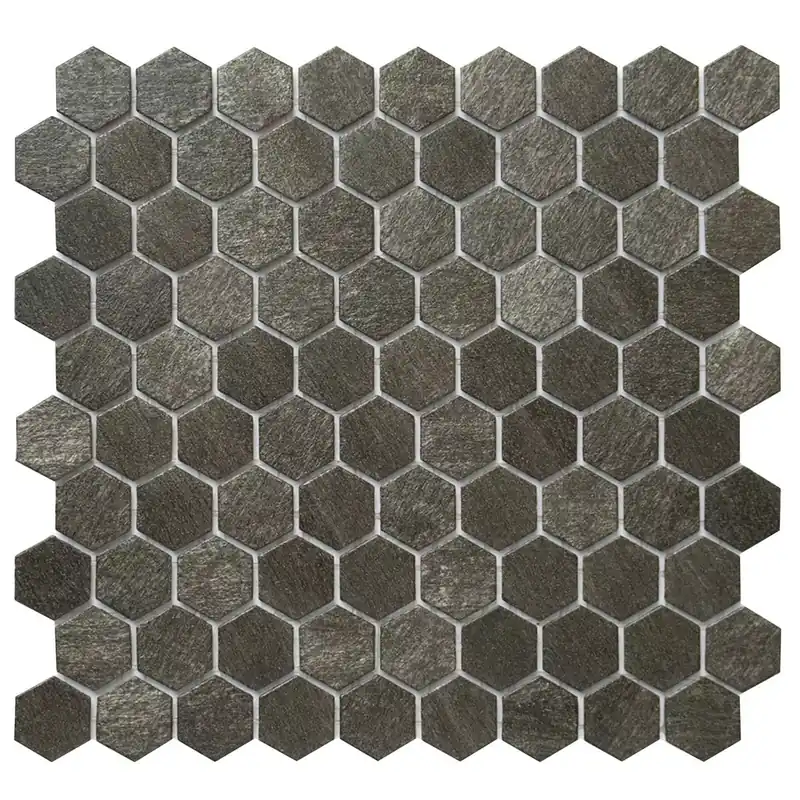 Üvegmozaik Csempék Trend-Vi Hexagonal 2124 Sötétszürke Akció