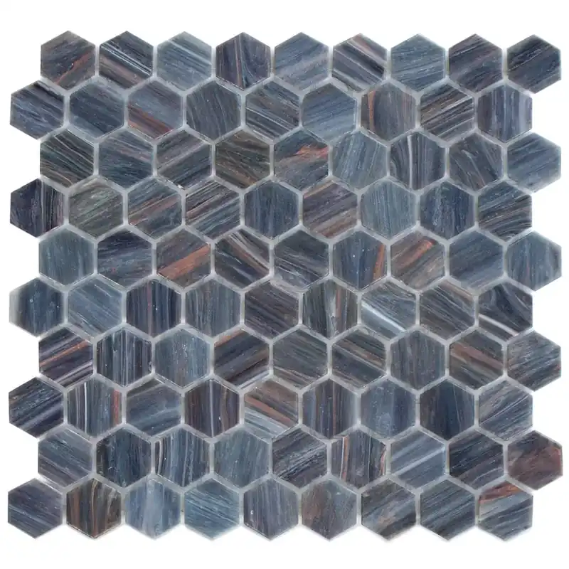 Üvegmozaik Csempék Trend-Vi Hexagonal 218 Kék Azonnal elérhető