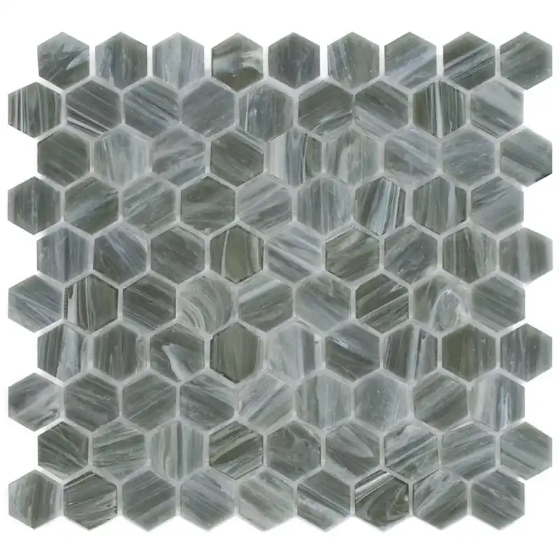Üvegmozaik Csempék Trend-Vi Hexagonal 216 Szürke Végkiárusítás