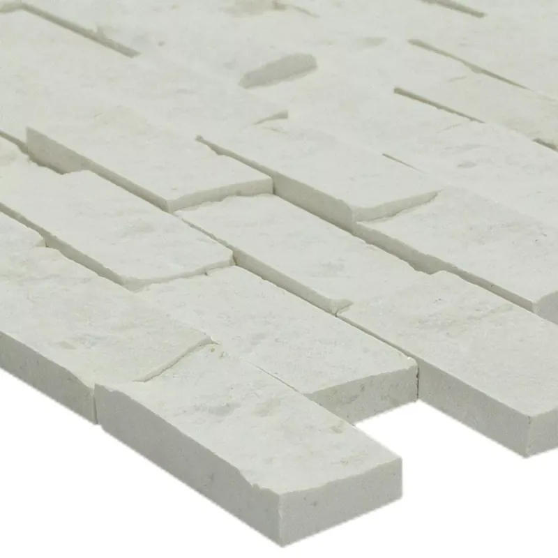 Muster von Mosaikfliese Naturstein Medina Weiss Kihagyhatatlan ajánlat