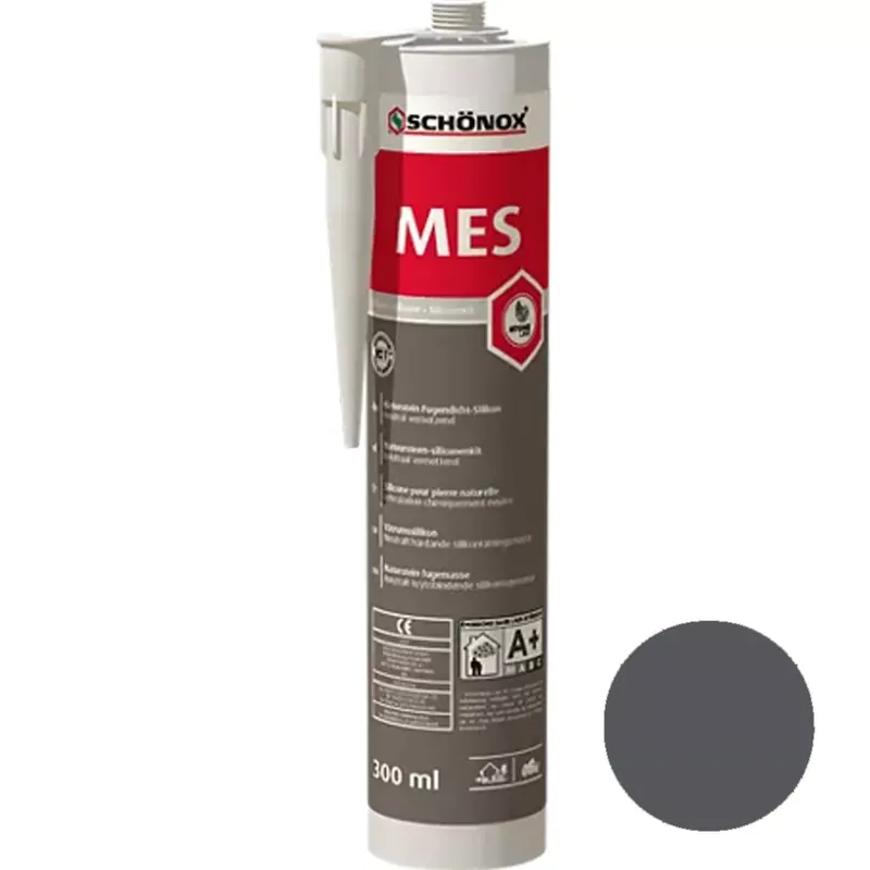 Schönox MES Márvány Fugatömítő Szilikon Grafit 300ml Biztonságos fizetés