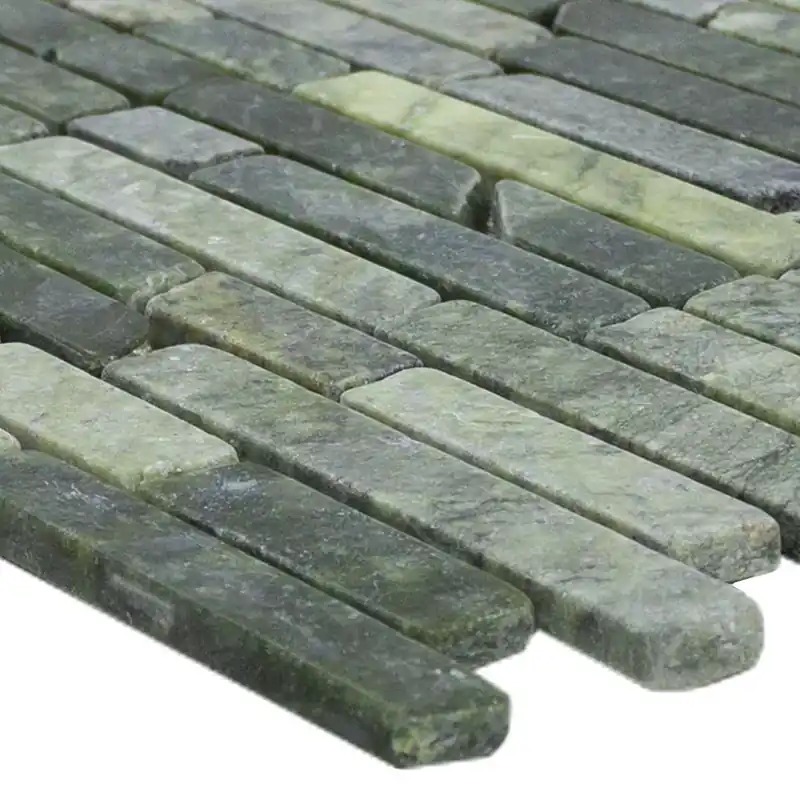 Üveggolyó Természetes Kő Mozaik Csempe Mali Zöld Alacsony ár