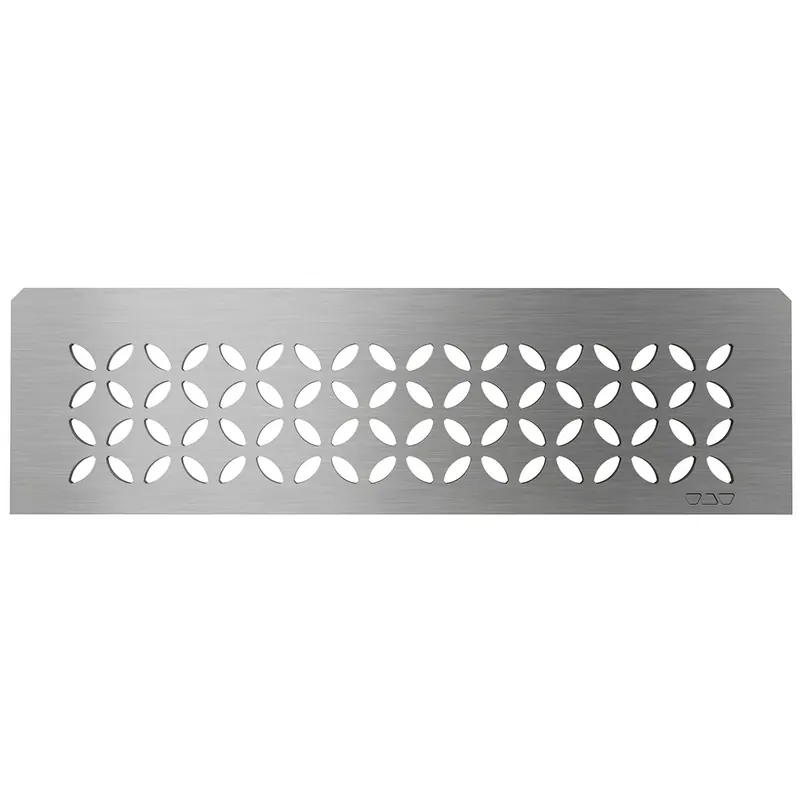 Árcsökkenés Schlüter téglalap alakú fali polc 30x8,7 cm virágmintás ezüst