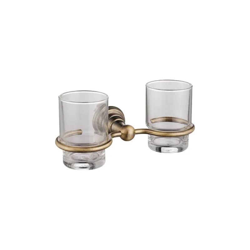 Vásárlói kedvenc Sapho DIAMOND dupla pohártartó, bronz