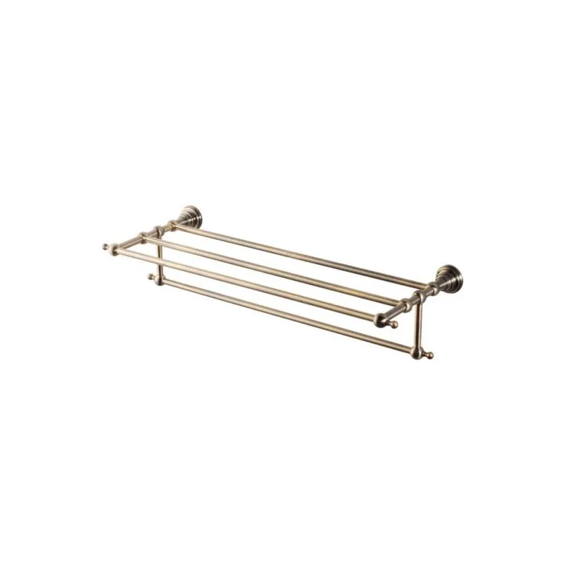 Ne maradj le Sapho DIAMOND törölközőtartó polccal 60,5 cm, bronz