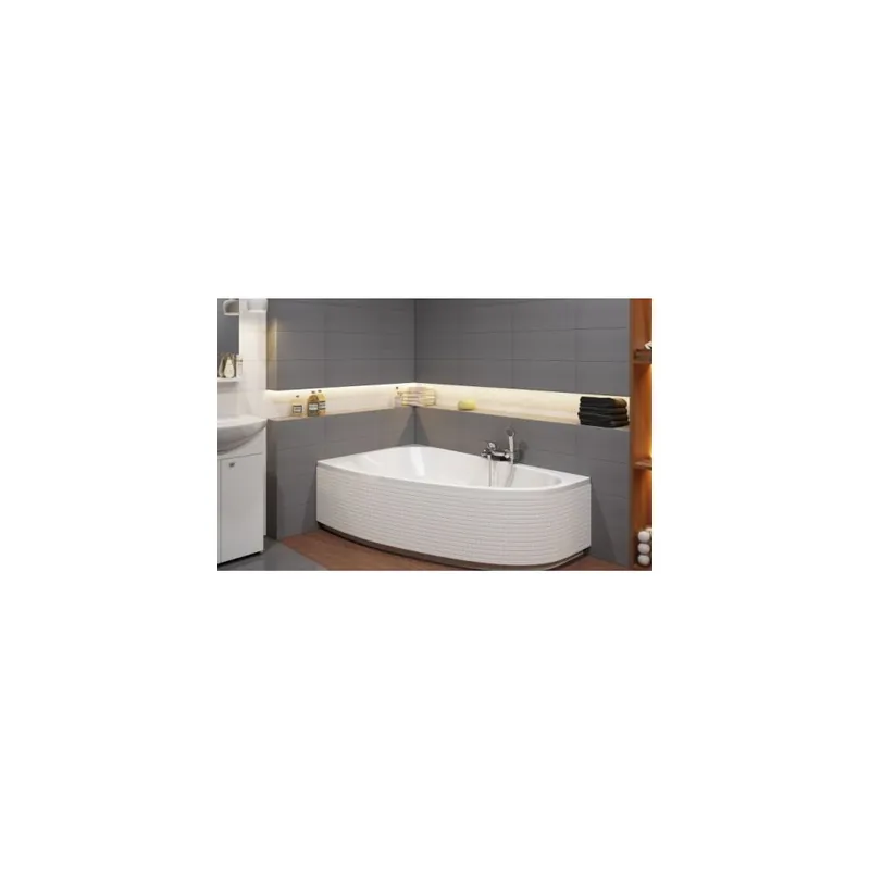 Cersanit JOANNA New aszimmetrikus akril kád 160x95, ajándék kádlábbal Olcsó