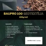 BAUPRO 100 GEOTEXTÍLIA 100g/m2 Hajtogatott 1,4x10fm 14 m2 Outlet