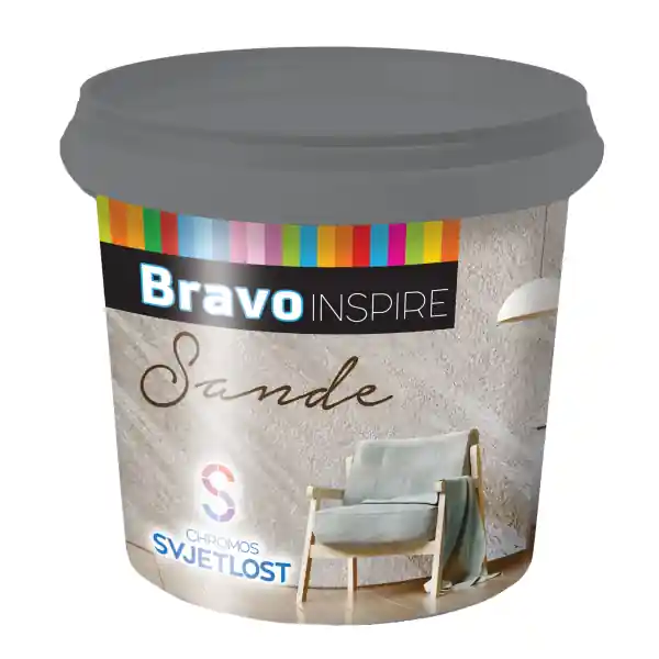 Akció BRAVO INSPIRE SANDE beltéri festék ezüst 1 lit.