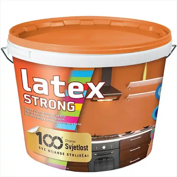 Újdonság Latex strong mosható beltéri falfesték félmatt fehér 2 lit.
